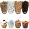 LUZOON 200 Piezas Tazas de Papel de Pastel de Tulipán a Prueba de Grasa De Muffin para Hornear Cupcakes y Magdalenas, Cafeterías, Pastelerías, Bodas, Fiestas de Cumpleaños (200 Piezas ③)