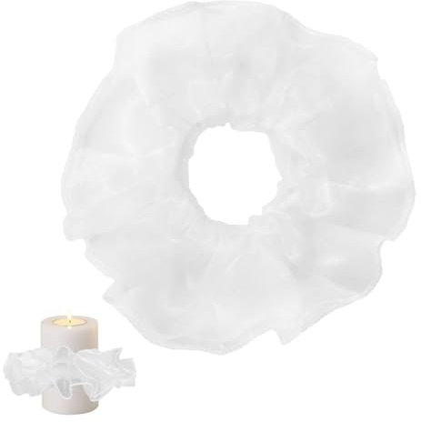 TaleMoon Attrape-Gouttes Bougie de Communion，Arrêt-Gouttes/arrêt-Gouttes avec Bord，Arrêt-Gouttes de Bougie Blanc，Arrêt-Gouttes pour Bougies de 3-5 cm de diamètre