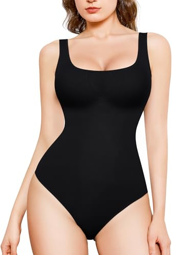 Nebility Body Contenitivo Modellante Donna Guaina Contenitiva Shapewear Intimo Snellente Pancia Piatta Dimagrante Shaping Addominale Canotta Canottiera Tops (Nero, M)