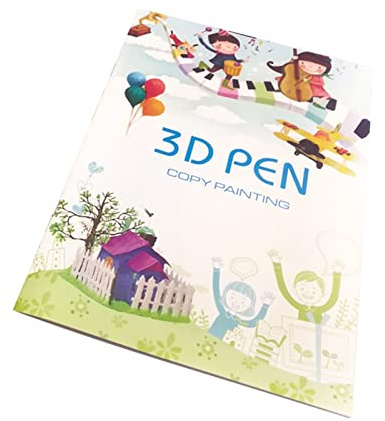 Libro di Modelli per Penna 3D, 40 Disegni Creativi per Bambini e Adulti, Kit Attività con Modello Trasparente per Stampa 3D, Divertente Progetto Fai da Te Senza Rischi