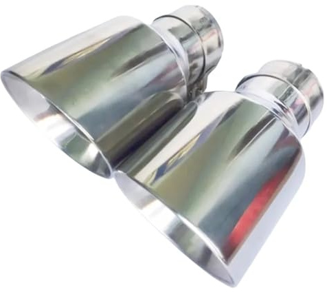 Avgasrör Nyaste Stilen I Rostfritt Stål Universal Avgassystem End Pipe Bil Avgasspets Bilavgasrör(IN 51MM OUT 101MM)