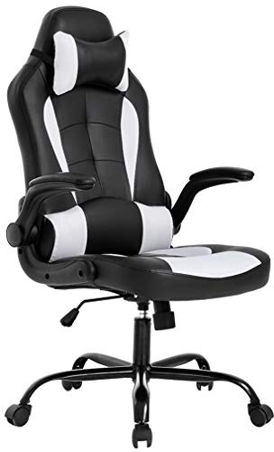 BestOffice Ergonomic Gaming Chair for Adults, Office Desk Chair, White