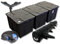 SunSun Komplettset: CBF-350C Teichfilter bis 90000 L Teichfilteranlage als Durchlauffilter, CTF-12000 SuperECO Teichpumpe 12000l/h 100W, CUV-272 Teichklärer UVC Klärer mit 72W, Y-Verteiler