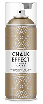 CL COSMOS LAC Kreidefarbe Spray Chalk Effect - hochwertige chalky Kreidesprühfarbe Farbspray - Spray Paint Farbe (Latte)