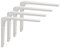SAYAYO Regalwinkel Schwerlast Regalhalterung Regalträger Weiss Regalhalter Metall 90 Grad L-förmige 4 Stück Winkel Regal 150x125 für Wandhalterung Regal, Eckregal, Hölzern Möbel