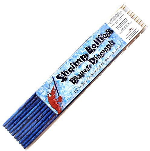 Shrimp-Lollies Blauer Diamant (10 Stück) / Garnelen Lollies Futter Mineralien Sticks Futterstangen