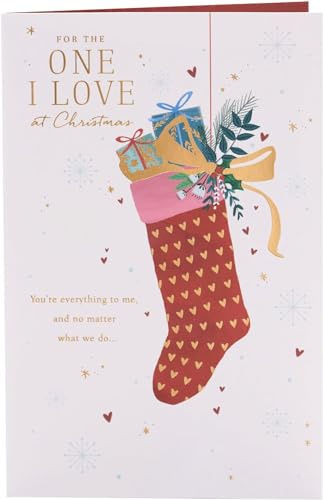 UK Greetings Carte de Noël pour la personne que j'aime – Motif chaussette