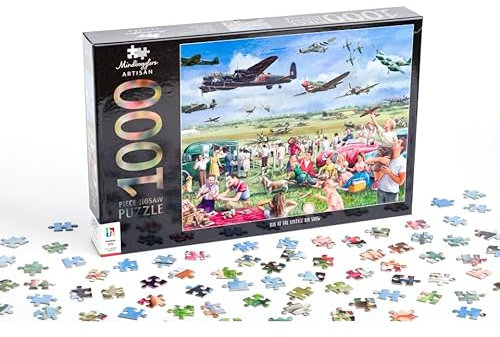 Hinkler - Mindbogglers Artisan 1000 Piece Jigsaw : Day At The Vintage Air Show - 1000 Piece Jigsaw Puzzles for Adults - Challenging Puzzle Games - Gifts