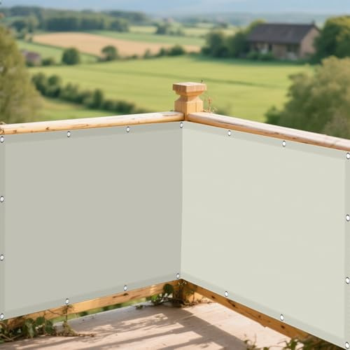 Telo Ombreggiante 250 x 400 cm Protezione Solare Raggi UV Copertura Antipolvere Protezione Raggi UV con Fune e Occhiellato per Esterno, Giardino e Terrazza, Piscina, Beige