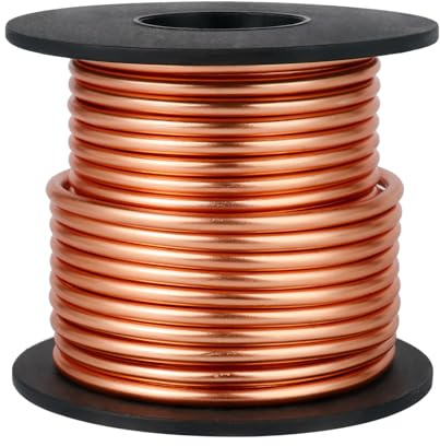 8 Gauge Aluminum Wire for Craft, 32.8 Feet 3mm Copper Bendable Flexible Aluminum Armature Crafting Wire Roll Bulk for Sculpting DIY Crafts Jewelry Making