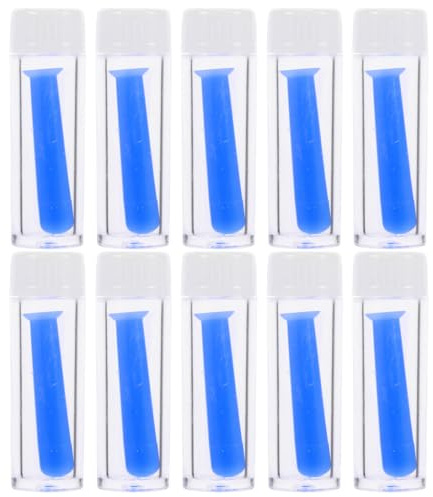 Abaodam Kit de 10 Piezas Extractor de Ventosas de Silicona Azul para Lentes de Contacto Blandas y Duras Herramienta Extractora Portátil para Lentes Contacto Accesorios para Gafas de Sol