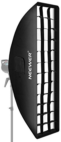 Neewer 10069689 - 35x160 cm Honeycomb Grid Softbox con Monte Bowens Speedring para Speedlite Estudio Flash Monolight, Retrato y Fotografía de Producto