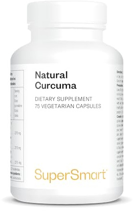 Curcuma Naturel - Puissant Antioxydant - Propriétés Anti-Inflammatoire et Immunitaires - Normalisé à 95% de curcuminoïdes - Haute Absorption - Vegan - Sans Gluten - Supersmart
