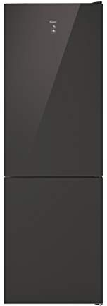 Candy PurO CMGN 6204MANN,Frigorífico Combi, Puerta Cristal, 60CM, 2M Altura, 351L, Motor Inverter, Total No Frost, Botellero, Control Externo, Doble LED, Puertas Reversibles, 39DB, Clase E, Antracita