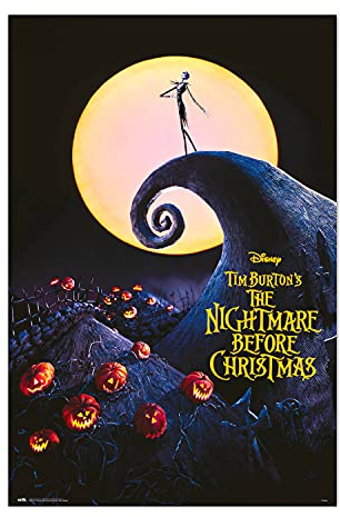 Grupo Erik Disney The Nightmare Before Christmas Poster - 36 x 24 inches / 91.5 x 61 cm - Shipped Rolled Up - Cool Posters - Art Poster - Posters & Prints - Wall Posters