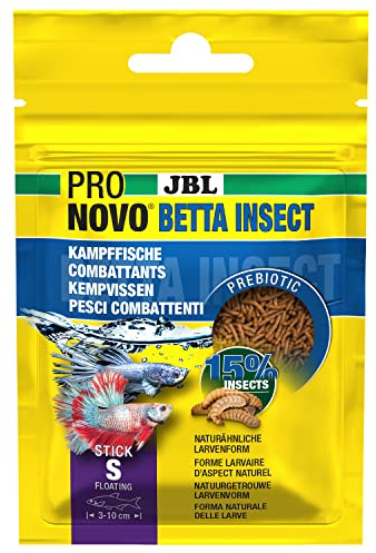 JBL PRONOVO Betta Insect Stick, alimento para Peces Combatientes de 3-10 cm, palitos de Alimentos para Peces, Talla S, 20 ml