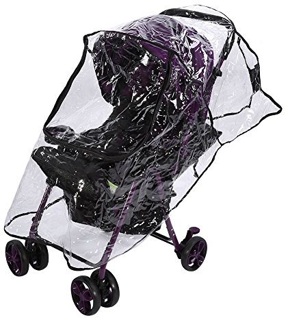 SPYMINNPOO Kinderwagen Regenschutz, Durchsichtiger, Wasserdichter, Staub Windschutz, Regenabdeckung f¨¹r Kinderwagen im Alltag und Reise
