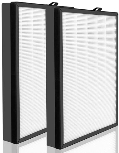 2-Pack Replacement HEPA Filter Compatible For Puro-air 400 Air Purifier, H14, 4-Stage Filtration Activated carbon