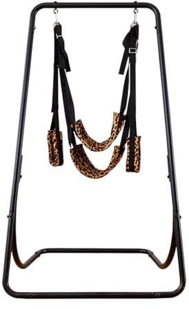 LDOZ BDSM Sex Swing Stand, Adjustable Swing with Stand and Bondage Set, Sex Furniture for Bedroom, Sex Toys(Set 1)