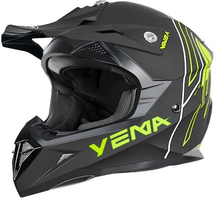 Casco Motocross Integrale Motard Downhill - YEMA YM-915 Caschi Moto Cross Integrali DH ECE Omologato Donna Uomo