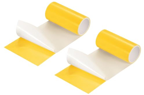 QUARKZMAN Kit de réparation de Patch Gonflable 4 po x 5 pi, 2 pièces Bande de réparation de Patch TPU pour Matelas pneumatique, Maison rebondissante, Piscine, Jaune