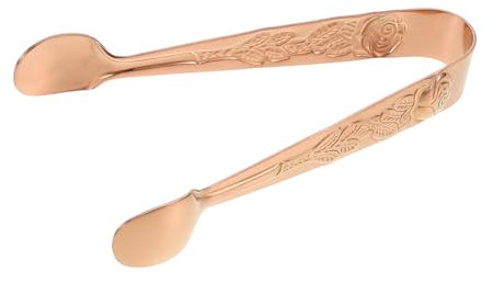 DONFAMDS Clip De Hielo Pingas Pequeñas Para Cubos De Azúcar Pinzas Pequeñas Para Servir Pinzas De Hielo Para Cubo De Hielo Pinzas Para Cubitos De Hielo Rose Gold Acero Inoxidable