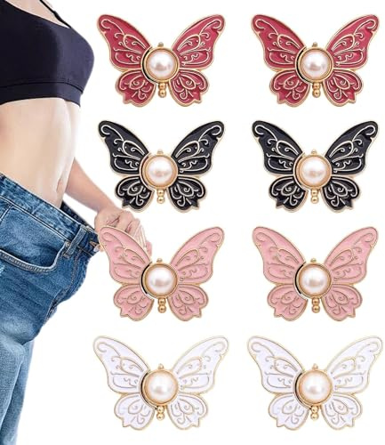 Butterfly Shaped Waistband with Buttons