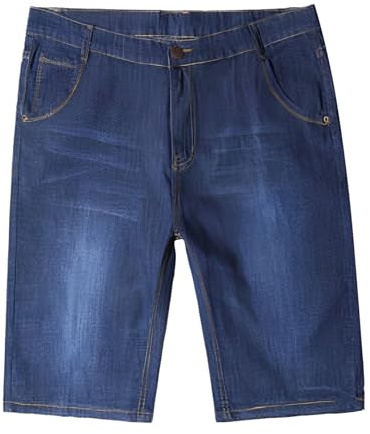 Générique Smala lösa sommarjeans för män, shorts i stor storlek, trendiga byxor med breda ben
