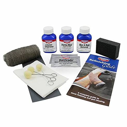 Birchwood Casey Perma Blue Liquid Gun Blue Finishing All-Inclusive Easy-to-Use Kit for Gun Cleaning, Maintenance and Preservation