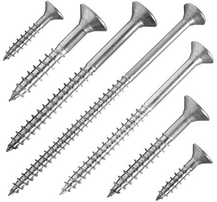 Edelstahl Spanplattenschrauben Torx Holzschrauben - 3,5 x 45 mm - 200 Stück/VA A2 V2A / Teilgewinde/TX/Senkkopf/schrauben-niro