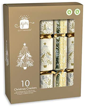 Gift Maker Crackers, 10x12 Cream & Gold, Gold & Cream, 12