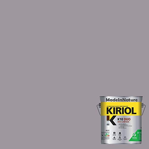 Pintura para madera y metales, capa y acabado, antioxidante, sobre hierro, acero galvanizado, incluso oxidado, muy opacificante, de MadeInNature (0,75 litros por 10 m2, es decir, 5 m2 para 2 capas,