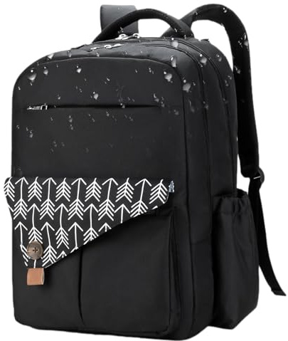 Generisch Sac à dos à langer - Sac à dos avec matelas à langer - Double couche - Pour poussette - Grand sac de voyage étanche avec port de charge et multifonction