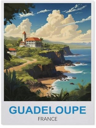 Jigsaw Puzzle 1000 Piece，Guadeloupe France，Classic Puzzle DIY Kit Paper Toy Unique Gift Home Decor（50x70cm）-BU95