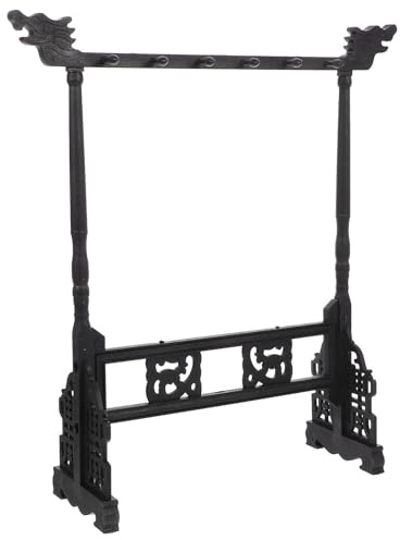 TOKIDNY Porta Pennelli da Scrittura Cinese in Resina Nero, Leggero e Sospeso, Stile Vintage Creativo, Supporto Multiuso per Pennelli Calligrafici e Accessori per Disegnare