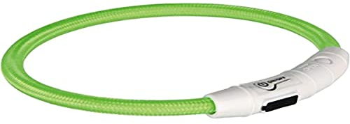 Trixie - Hundehalsband mit LED-Beleuchtung - L-XL: 65 cm - Grün, 4053032127029