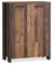 moebel-eins Cassia Kommode 2 Türen, Material Dekorspanplatte, Old Wood Vintage/betonfarbig