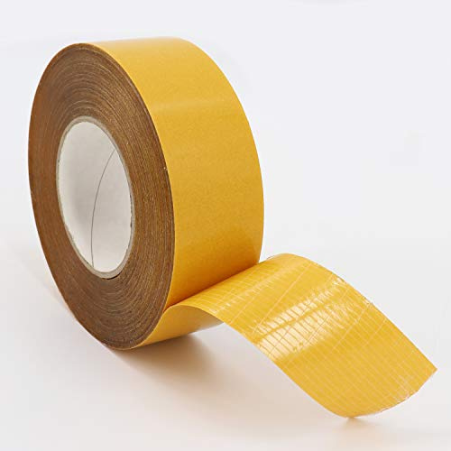 Aquagart® 4 rullar med 50 m dubbelsidig vävtejp tejp i vävband UV resistent för ogräsduk trädgårdsfleece golvväv underbana I tejp 50 mm