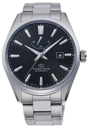 Orient Herren Armbanduhr in der Farbe Silber mit Armband aus Edelstahl, Wasserdichtigkeit: 5 bar, Gehäusedurchmesser: 43 mm, RE-AU0402B00B