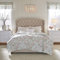 Laura Ashley Home - Juego de Funda de edredón King, Ropa de Cama Reversible de algodón con Fundas a Juego, decoración Transpirable para Todas Las Estaciones (Madelynn Blue, King)