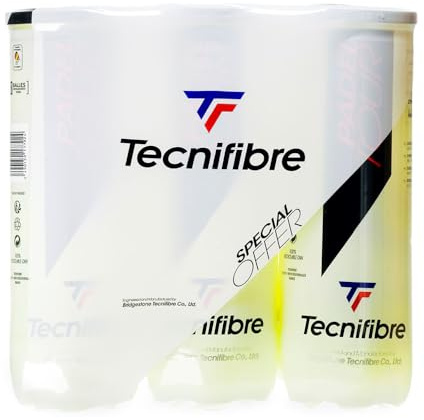 Tecnifibre Tour Palline da Padel Adulto Unisex, Giallo, EU