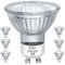 EKSAVE GU10 Halogen Birnen 35W 230V MR16 für Track, Einbau, Akzentbeleuchtung, Deckenleuchte, Dunstabzug, Dimmbar Warmweiß, Pack von 6
