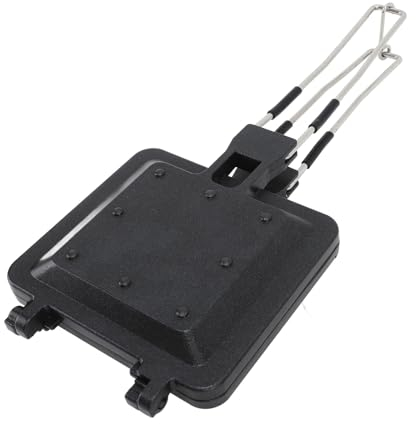 Macchina per Panini a Gas, Padella Antiaderente Rimovibile per Panini, Macchina per Colazione Universale in Lega di Alluminio con Manico per Piano Cottura a Induzione