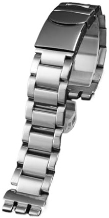 HASGTFM Metall Edelstahl Armband Armband Fit for Swatch YGS749G YCS Yas YGS IRONY Keramik Männer Frauen Uhr Kette Riemen 17mm 19mm 21mm(SWQ-G19-silver,21mm)