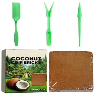 di Fibra di Cocco | Substrato Biologico per Coltivazione,Substrato Naturale Idroritentivo per Piante in Vaso, Giardinaggio, Rinvaso e Coltivazione Indoor