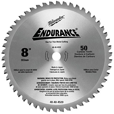 Milwaukee Endurance Metal Steel Cutting Circular Saw Blade 203mm 50T 15.8mm