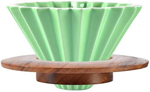 N /A 1 – 2 tazas de café con forma de origami verde de cerámica (con soporte)
