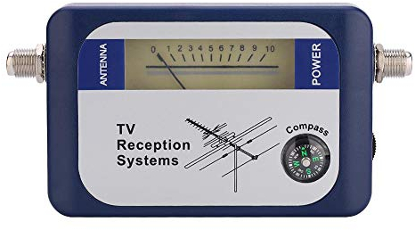 Socobeta 170-862MHz TV Signal Finder Antenna Signal Finder Mini DVB-T Signal Strength Finder HD TV Aerial Finder with Backlight Function