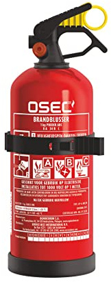 Carpoint 140902 Osec Fire Extinguisher A/B/C 1 kg, red