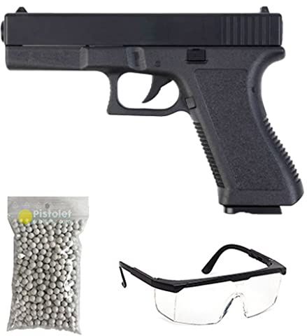 Pack Pistola Airsoft Modelo Saigo Hi-Capa SG00058 con Muelle/Material: Plástico de Alta Resistencia/Potencia 0.3 Joule/se Entrega con Accesorios